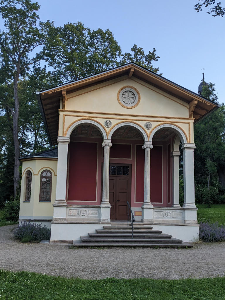 Das Teehaus in dem die Sommerlesungen stattfinden