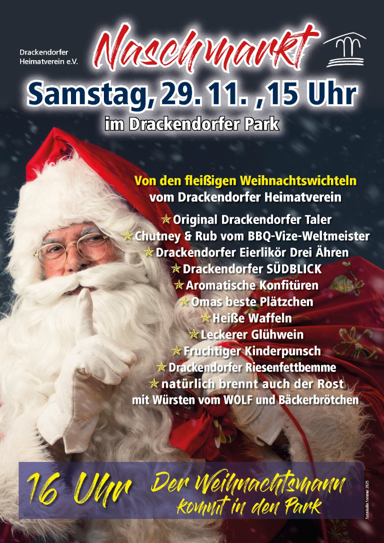 Naschmarkt des Drackendorfer Heimatvereins